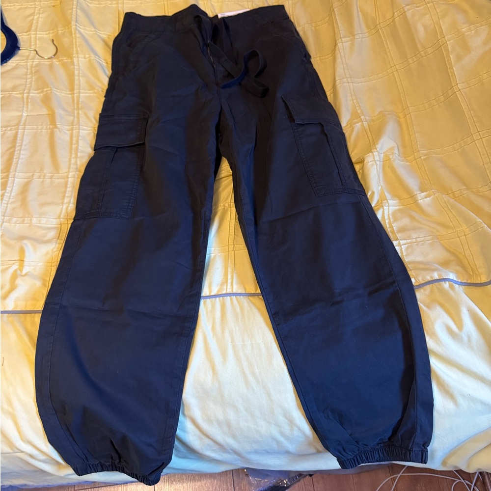 American eagle black baggy mom joggers